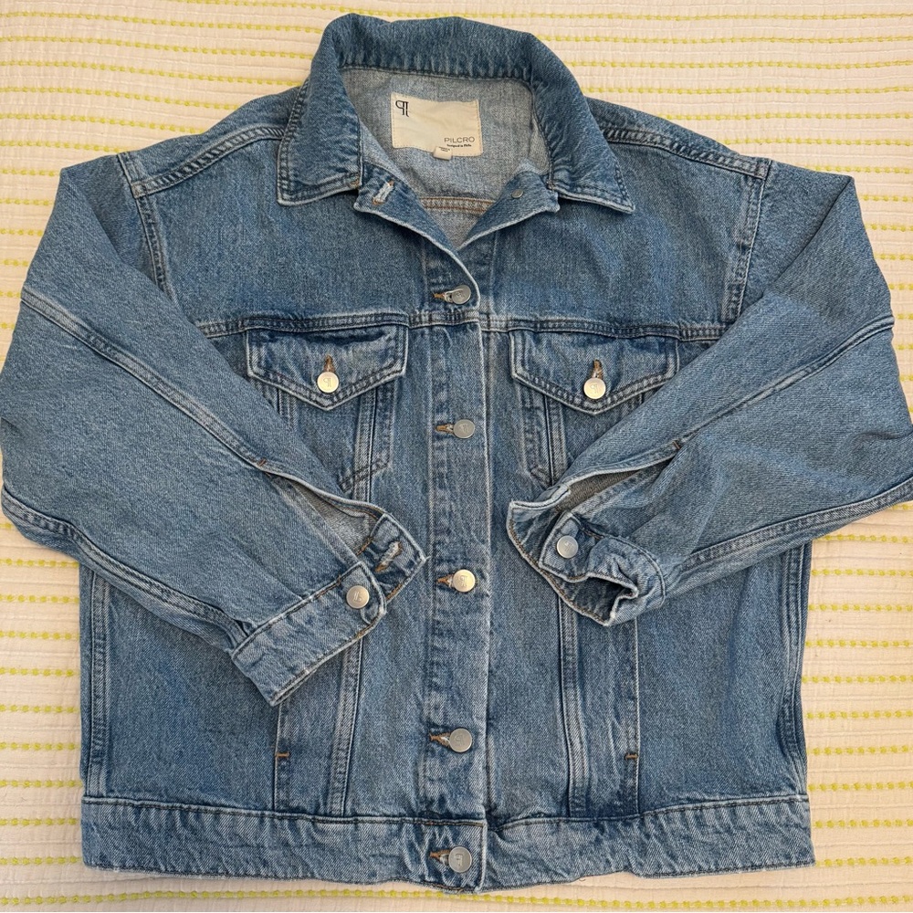 Anthropologie Weston Denim Boyfriend Denim Jean Jacket
